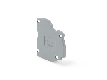 End plate; for modular TOPJOB®S connector; 1.5 mm thick; gray