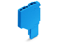 Start module for 2-conductor female connector; with integrated end plate; 1.5 mm; 1-pole; 1,50 mm; blue