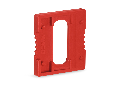 Blind plug for carrier terminal blocks; red