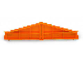 8-level end plate; marking: 7-6-5-4-3-2-1-0--0-1-2-3-4-5-6-7; 7.62 mm thick; orange