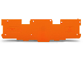 End and intermediate plate; 1.1 mm thick; orange