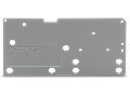 End plate; snap-fit type; 1.5 mm thick; gray