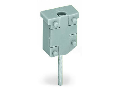 Test plug module; without locking device; modular; for 2-conductor terminal blocks; gray