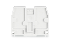 End plate; for terminal blocks with snap-in mounting foot; 2.5 mm thick; light gray