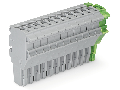 1-conductor female plug; 2.5 mm²; 12-pole; 2,50 mm²; gray, green-yellow