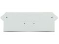 End and intermediate plate; 2 mm thick; light gray