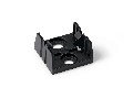 Mounting plate; 4-pole; for distribution connectors; Plastic; black