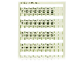 WSB marking card; as card; MARKED; E130.0, E130.1, ..., E139.6, E139.7 (1 each); not stretchable; Vertical marking; snap-on type; white