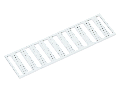 WMB marking card; as card; MARKED; R (100x); stretchable 5 - 5.2 mm; Horizontal marking; snap-on type; white