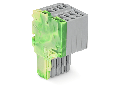 2-conductor female connector; 1.5 mm²; 5-pole; 1,50 mm²; green-yellow, gray