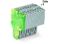 2-conductor female connector; 1.5 mm; 10-pole; 1,50 mm; green-yellow, gray