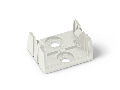 Mounting plate; 5-pole; for distribution connectors; Plastic; white