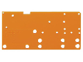 End plate; snap-fit type; 1.5 mm thick; orange