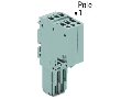 2-conductor female connector; 1.5 mm²; 11-pole; 1,50 mm²; gray