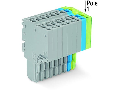 2-conductor female connector; 1.5 mm; 10-pole; 1,50 mm; gray, blue, green-yellow