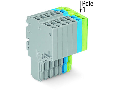 2-conductor female connector; 1.5 mm; 8-pole; 1,50 mm; gray, blue, green-yellow