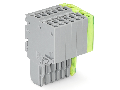 2-conductor female connector; 1.5 mm; 7-pole; 1,50 mm; gray, green-yellow