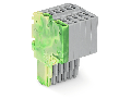 2-conductor female connector; 1.5 mm²; 6-pole; 1,50 mm²; green-yellow, gray