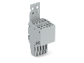 2-conductor female connector; Strain relief plate; 1.5 mm²; 5-pole; 1,50 mm²; gray