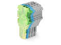 1-conductor female plug; 1.5 mm; 5-pole; 1,50 mm; green-yellow, blue, gray