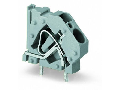 Stackable PCB terminal block; 6 mm; Pin spacing 7.5 mm; 1-pole; CAGE CLAMP; commoning option; 6,00 mm; light gray