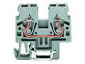 2-conductor through terminal block; 2.5 mm; side and center marking; for DIN-15 rail; CAGE CLAMP; 2,50 mm; orange