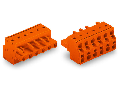 2-conductor female connector; 2.5 mm; Pin spacing 7.62 mm; 2-pole; 2,50 mm; orange