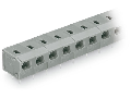 2-conductor PCB terminal block; 0.75 mm²; Pin spacing 7.5/7.62 mm; 3-pole; PUSH WIRE®; 0,75 mm²; gray