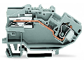 1-conductor power distribution disconnect terminal block; 10 mm²; CAGE CLAMP®; 10,00 mm²; gray