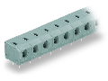 PCB terminal block; 2.5 mm; Pin spacing 7.5/7.62 mm; 4-pole; PUSH WIRE; 2,50 mm; gray