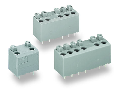 PCB terminal block; push-button; 1.5 mm²; Pin spacing 5 mm; 6-pole; PUSH WIRE®; 1,50 mm²; gray