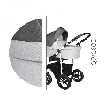 Carucior 3 in 1 cu Cadru Alb Baby Merc Q9 - 180C