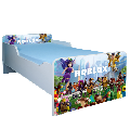 Pat Roblox pentru copii cu saltea inclusa si sertar 140x70 cm PTV2059