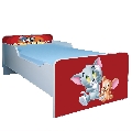 Pat de copii 2-12 ani personalizabil cu Tom & Jerry, saltea 160x80, fara sertar PTV2026