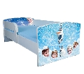 Pat copii 2-12 ani inspiratie Olaf din Frozen cu sertar si saltea 160x80 incluse PTV1777