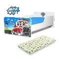 Pat copii Start Paw Patrol 2 / 2-12 ani cu saltea cu lana 160x80cm inclusa - PC-P-MOK-PAW2-80