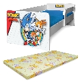 Pat Copii Sonic P1 2-12 Ani Cu Protectie Laterala Detasabila Si Saltea Basic Inclusa - Pc-p-bas-son-p1-80