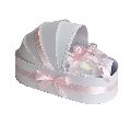 Trusou botez roz cu buline pentru Fete in cutie model landou Denikos® 137 NKO1692