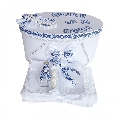 Trusou de botez Baieti si cutie trusou personalizata cu decor traditional albastru Denikos® 228 NKO1784