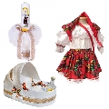 Set botez traditional fetita trusou botez landou cu lumanare si costum national Denikos® 971 NIK5400