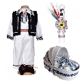 Set botez popular baieti  trusou botez landou cu lumanare botez si costum national Denikos® C9291 NIK5541