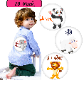 Set Stickere pentru Fotografii copii Funny Animals Baby Milestone Stickers Unisex 15 cm - pentru fotografii memorabile