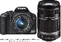 Canon - EOS 450D Twin Lens Kit Black IS (Body + EF-S 18-55mm f/3.5-5.6 IS + EF-S 55-250mm f/4-5.6 IS