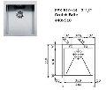 Chiuveta incorp Franke PLANAR ZERO PPX 610-44