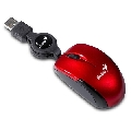 Mouse Genius Micro Traveler Ruby Notebook, USB, 1200dpi